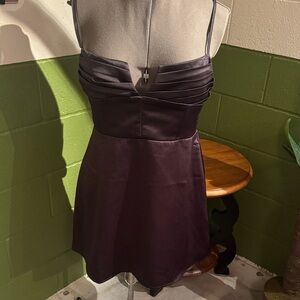 Princess Polly Delia, Black Satin Mini Dress - US 12